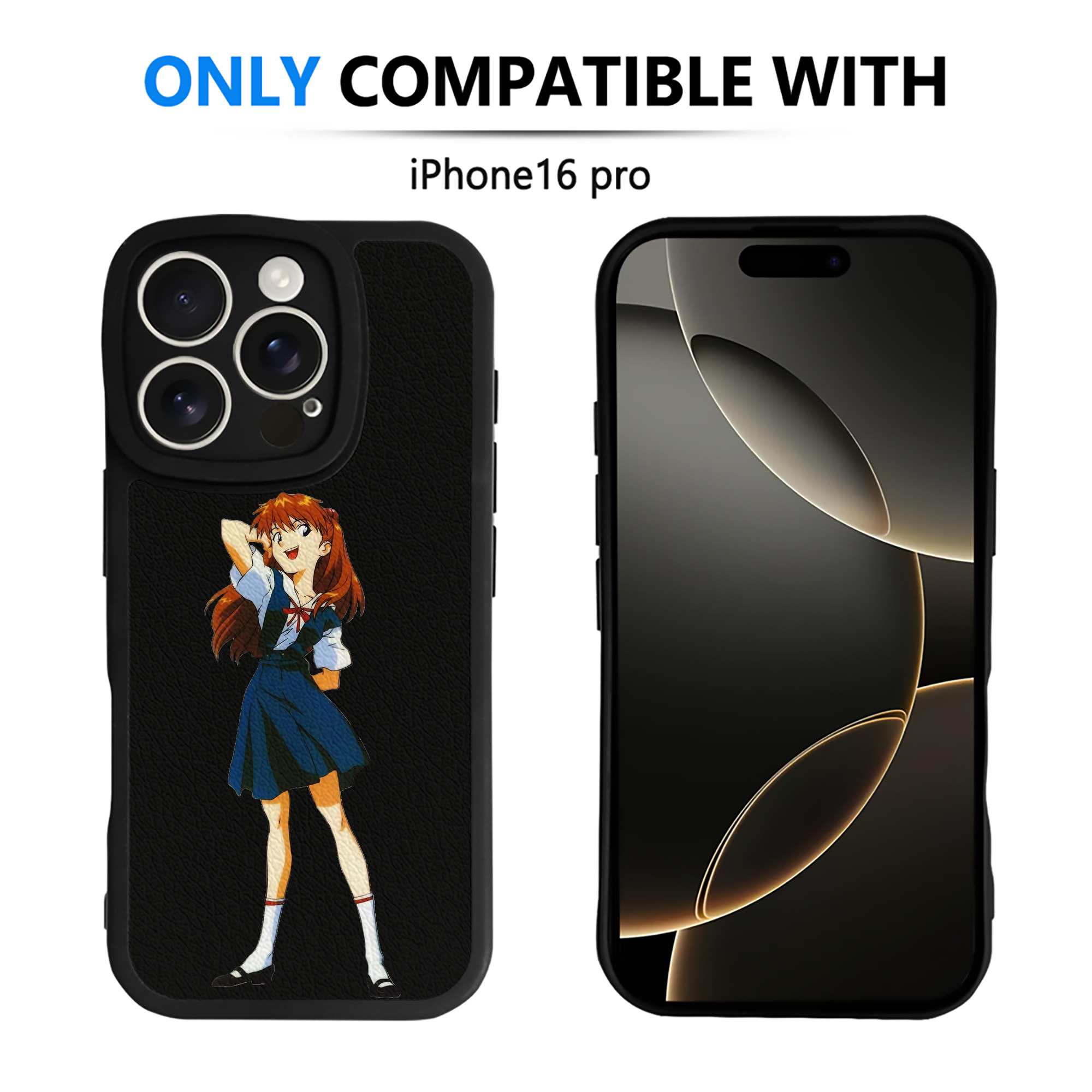 （画像用） EVA 新世紀エヴァンゲリオン 【iPhone 16シリーズ対応】シリコンスマホケース（レザー調） 材質：シリコン